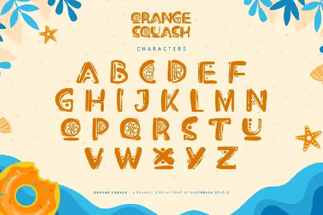 Orange Squash font