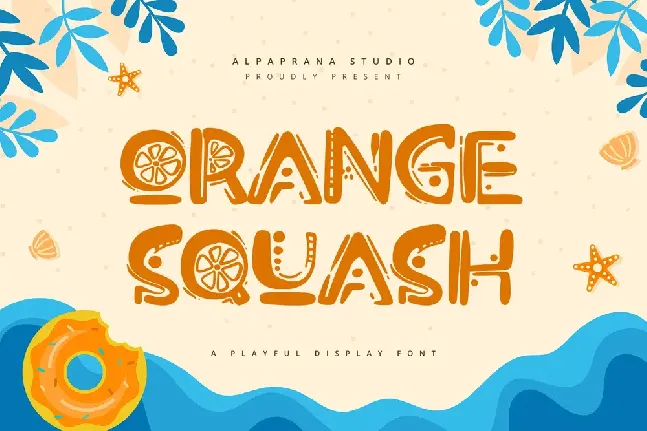 Orange Squash font