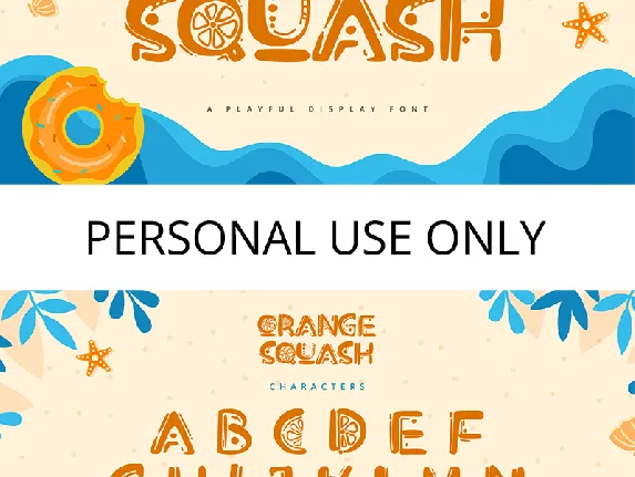 Orange Squash font