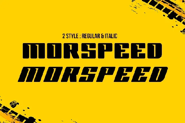 Morspeed font