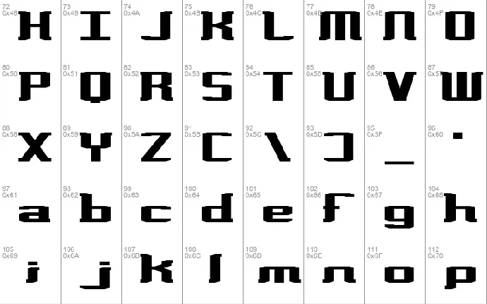 Variance font