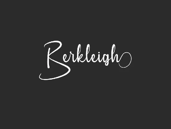 Berkleigh Demo font