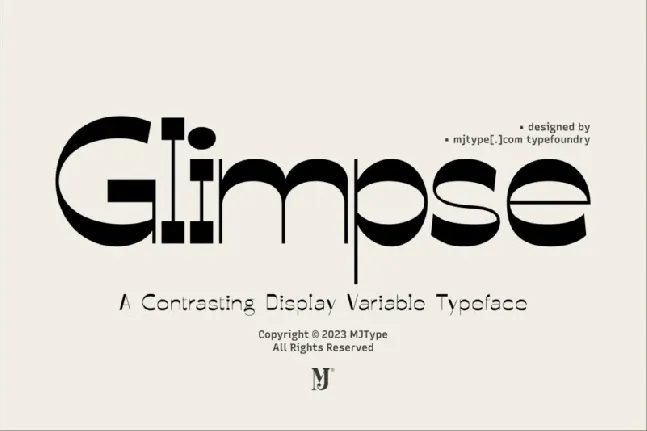 Glimpse font