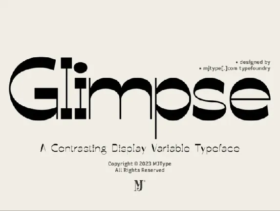 Glimpse font