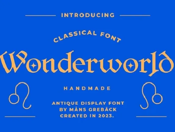 Wonderworld font