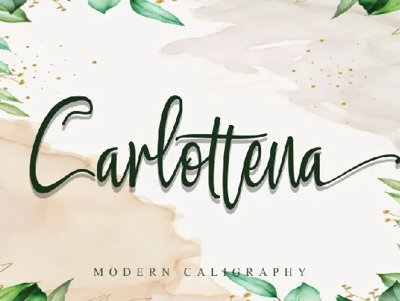 Carlottena Modern Calligraphy font