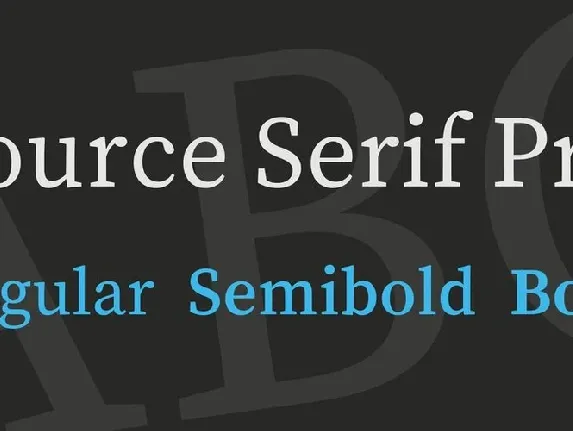 Source Serif Pro Family font