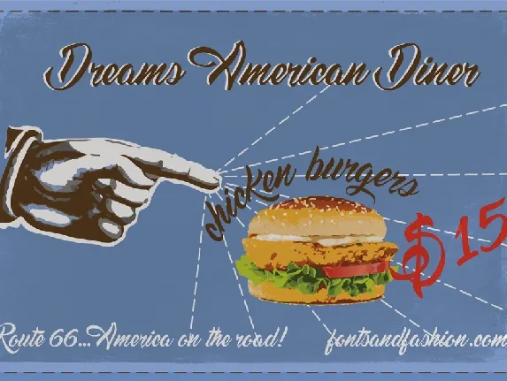 Dreams American Diner Free font