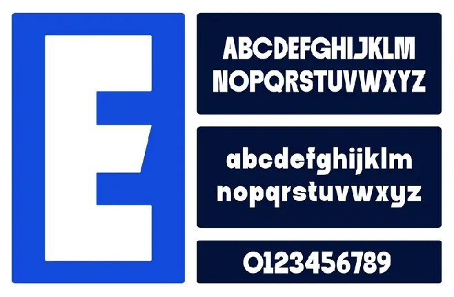 Unibile font