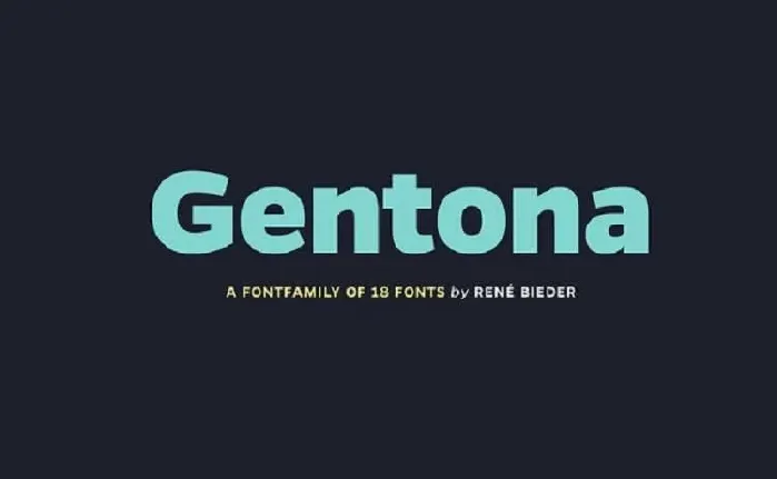 Gentona Free font