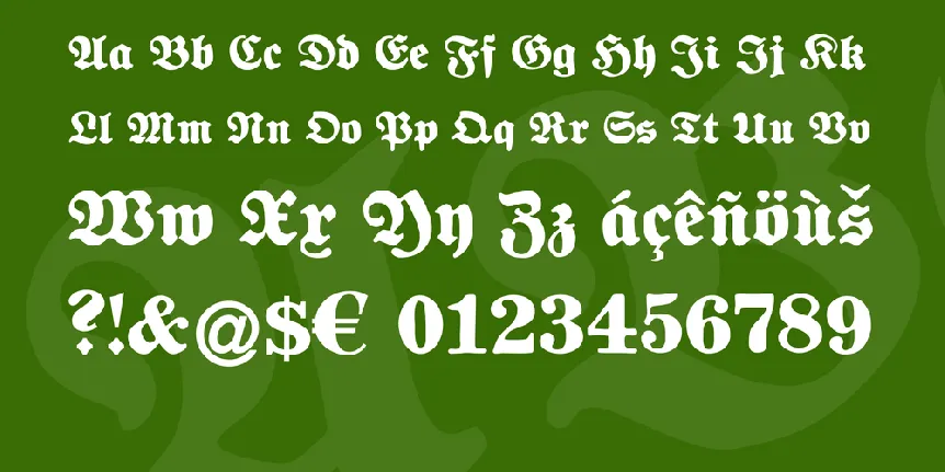 Fette National Fraktur font