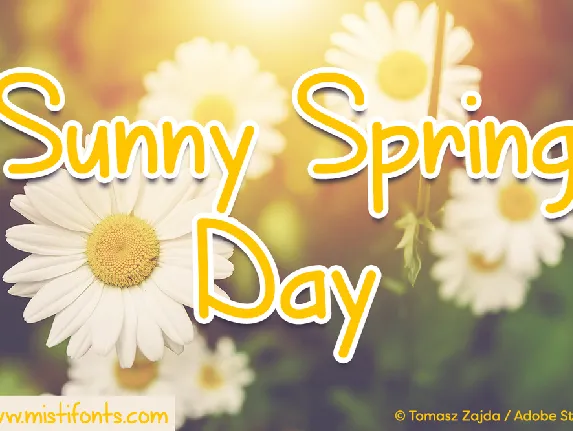 Sunny Spring Day font