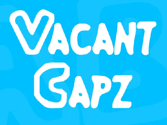 Vacant Capz font