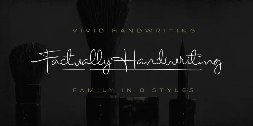 Factually Handwriting font