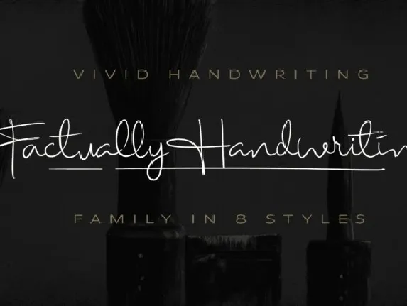 Factually Handwriting font