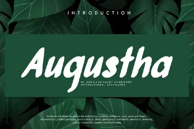 Augustha Display font