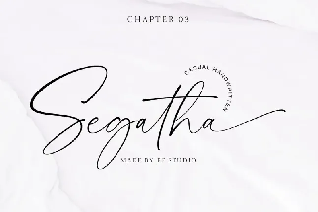 Segatha Handwritten font