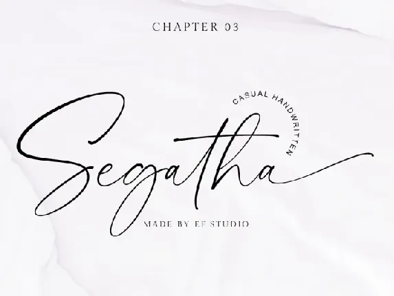 Segatha Handwritten font