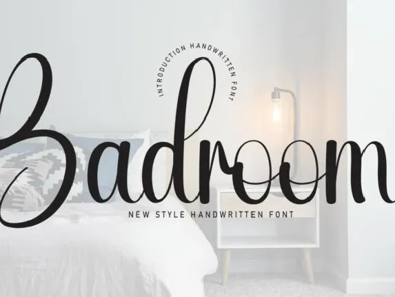 Badroom Script font