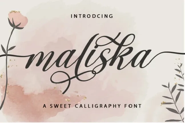 Maliska Script font