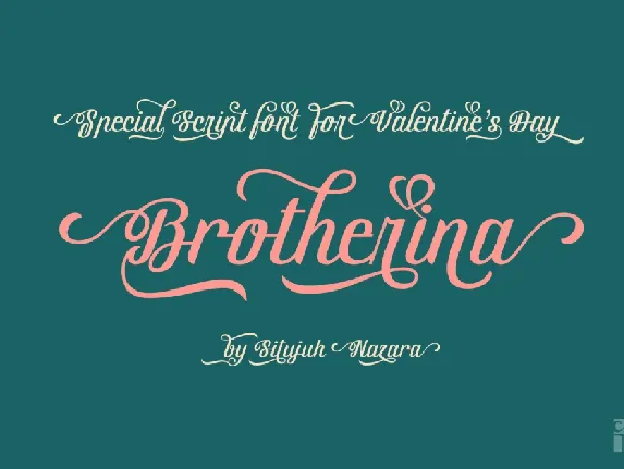 Brotherina Script Free font