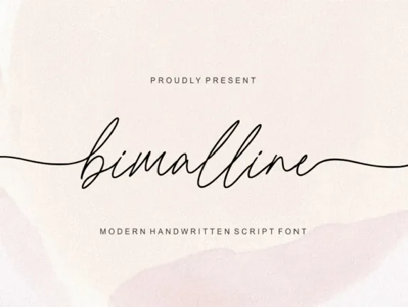 Bimalline Script font