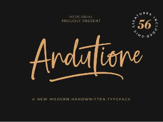 Andutione font