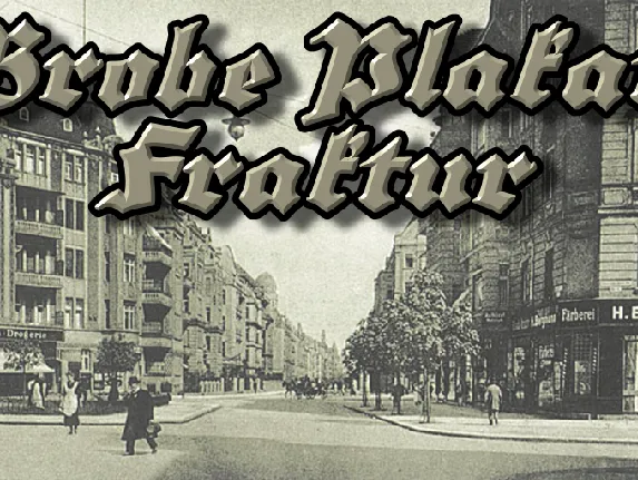 Grobe Plakat Fraktur font