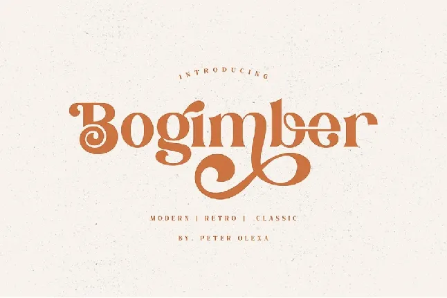 Bogimber font