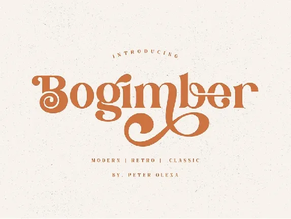 Bogimber font