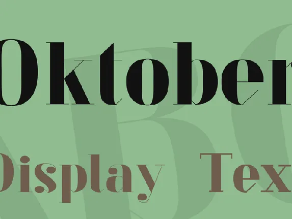 Oktober font