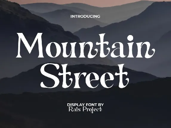 Mountain Street Demo font