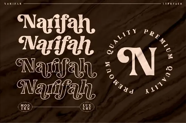 Narifah Modern Serif font