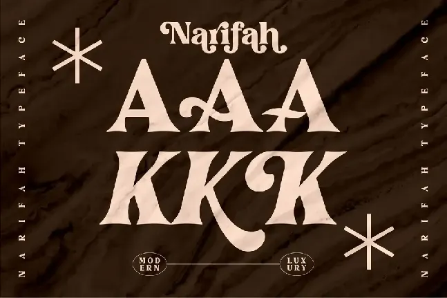 Narifah Modern Serif font