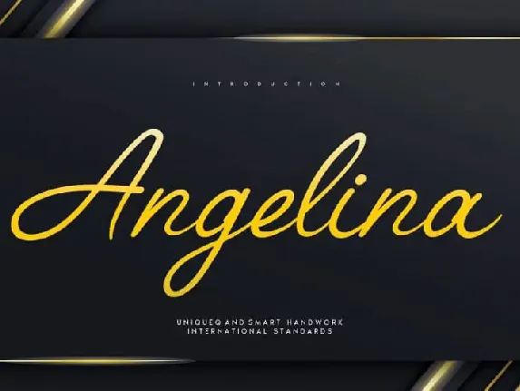 Angelina Script font