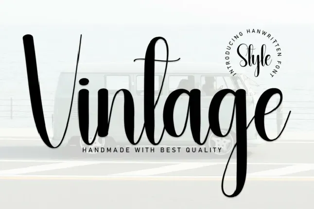 Vintage Script font