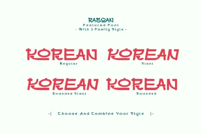 Raboan font