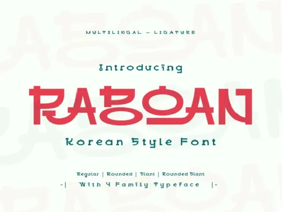 Raboan font