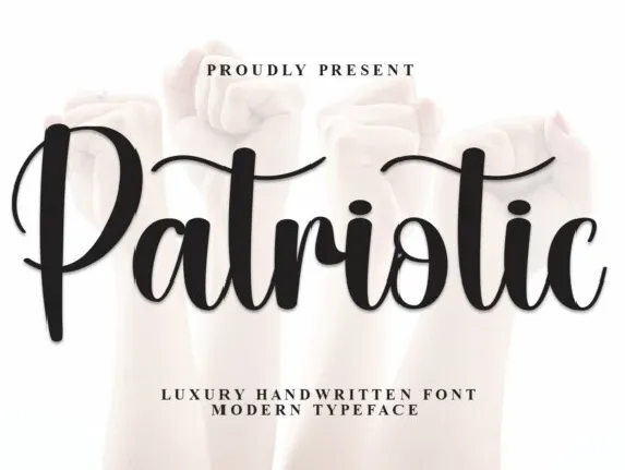 Patriotic Script font