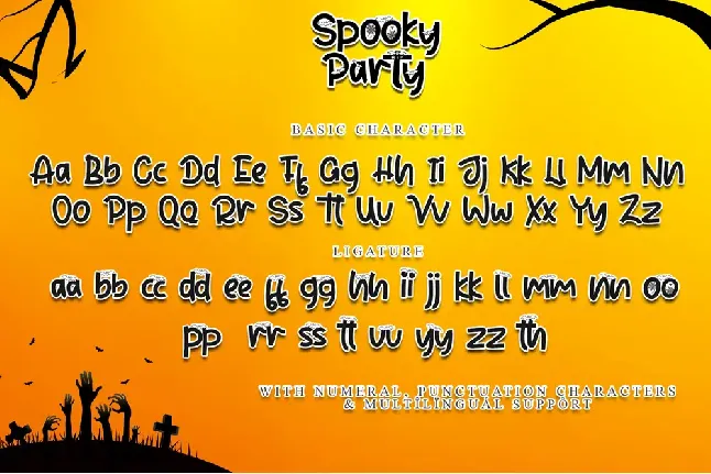 Spooky Party - Personal Use font