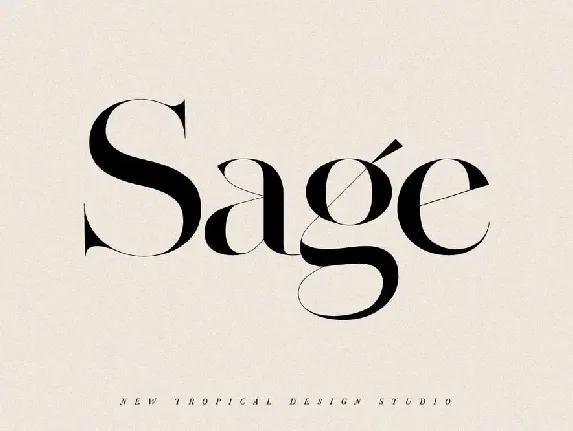 Sage font