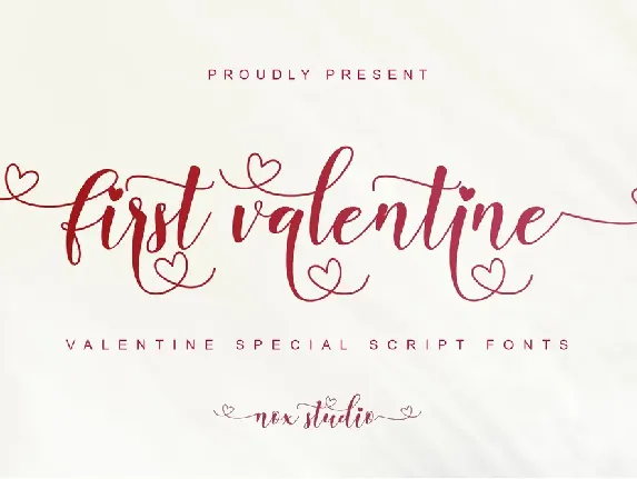 First Valentine font