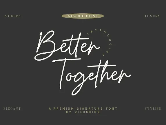 Better Together font