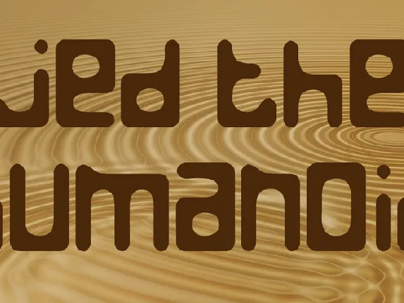 Jed the Humanoid font