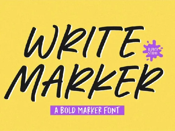 Write Marker font