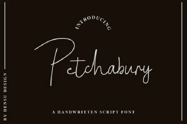 Petchabury Handwritten font