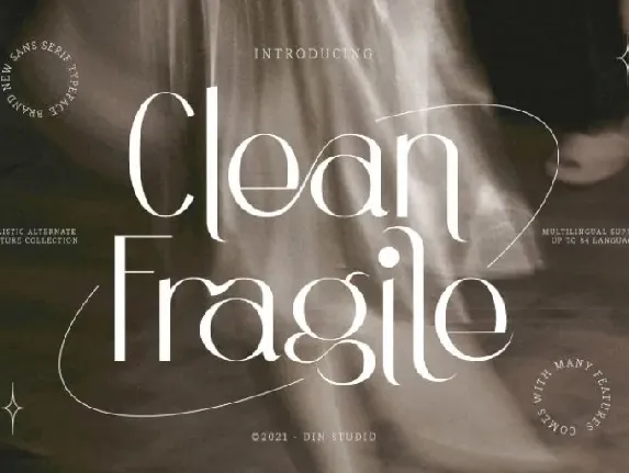 Clean Fragile font