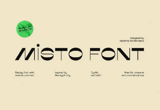 Misto Typeface font