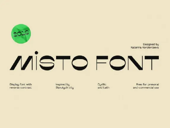 Misto Typeface font