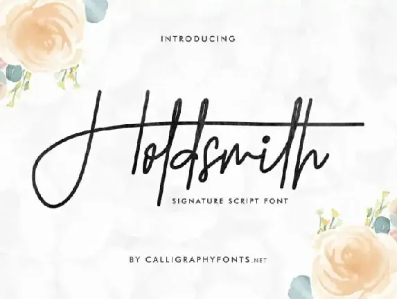 Holdsmith Handwritten font